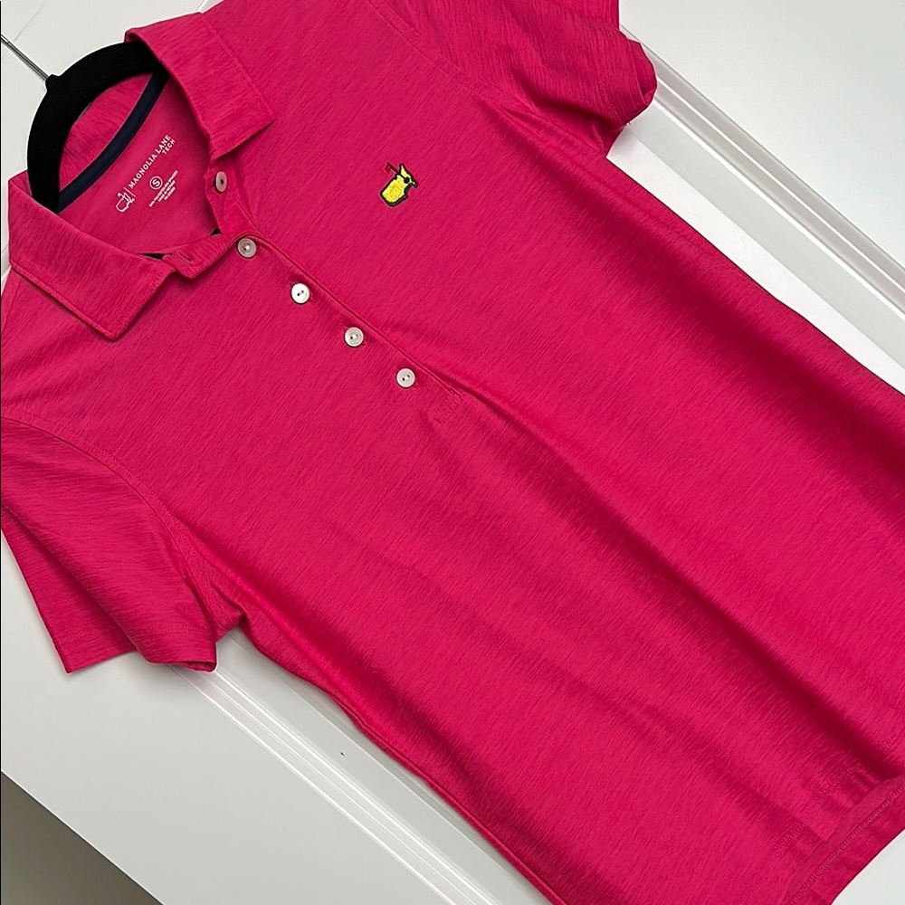 Magnolia Lane Masters Pink Polo Shirt, Size S